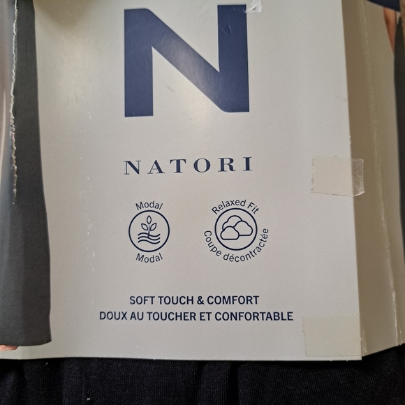 New! Natori Lounge Pants Size Small Beige Black PJ Pants Casual Neutral Relaxed - Picture 6 of 12